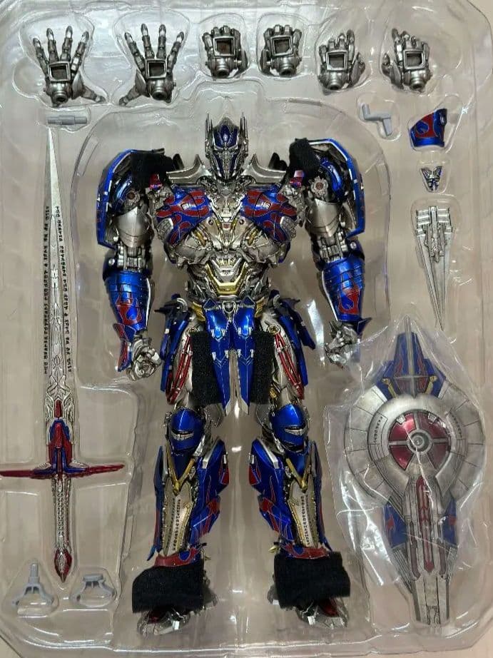美品 DLX オプティマスプライム 最後の騎士王 threezero スリーゼロ