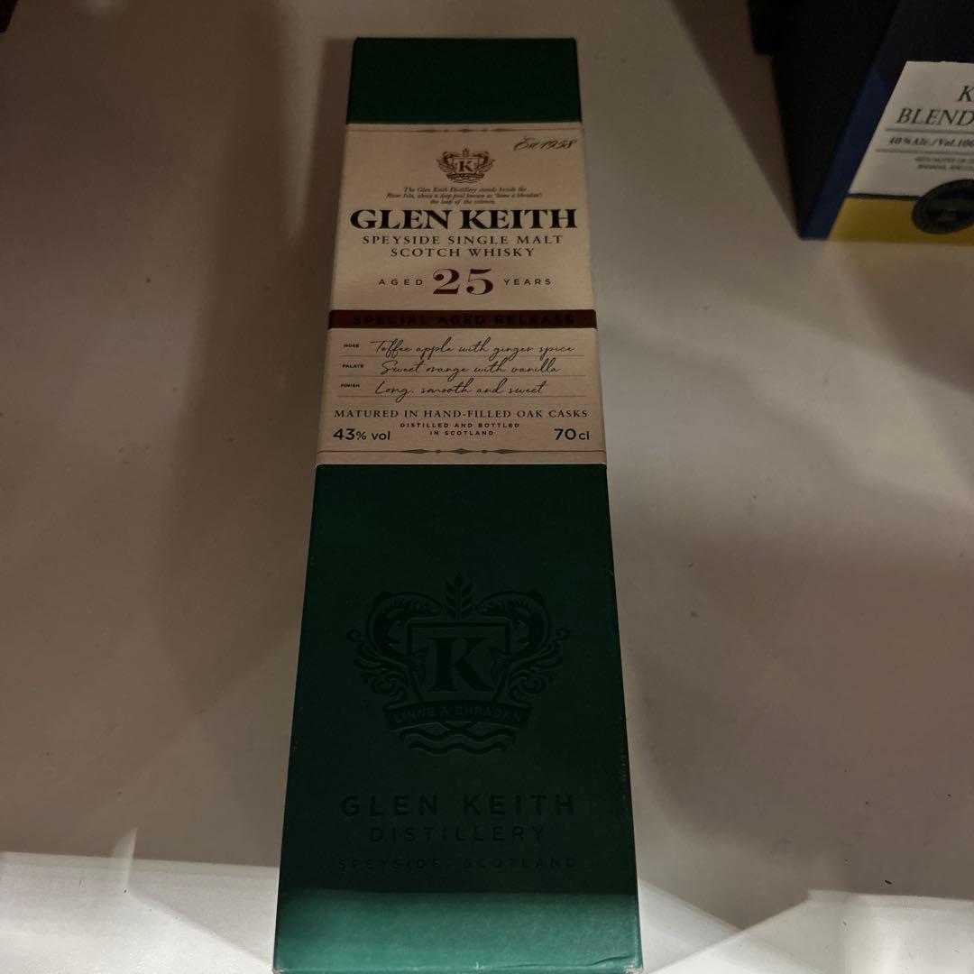 新品　未開封　グレンキース25年700ml 43%