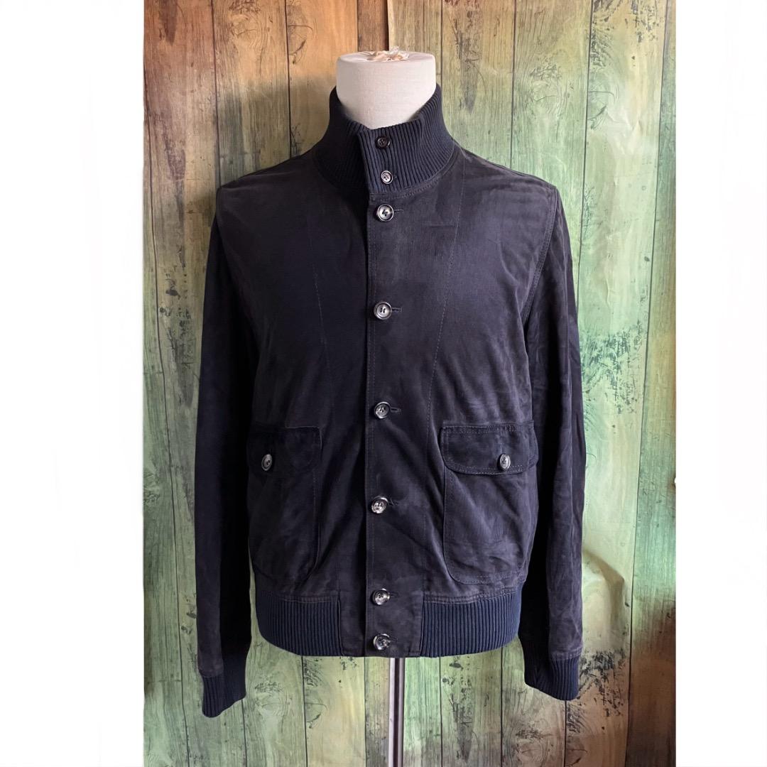 サルフラ　46 ジャケット　スウェード　Salfra ネイビー　Valstar