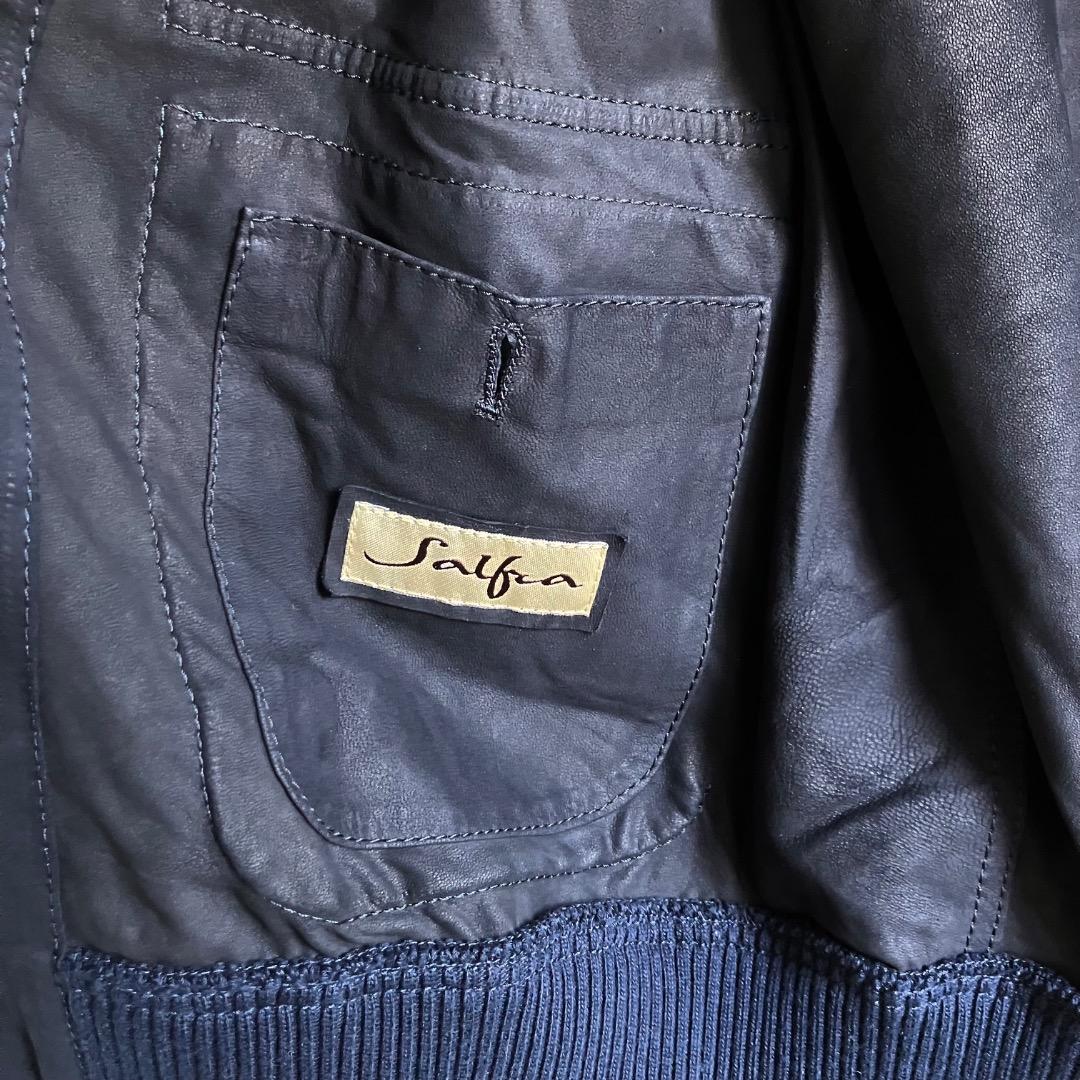 サルフラ　46 ジャケット　スウェード　Salfra ネイビー　Valstar