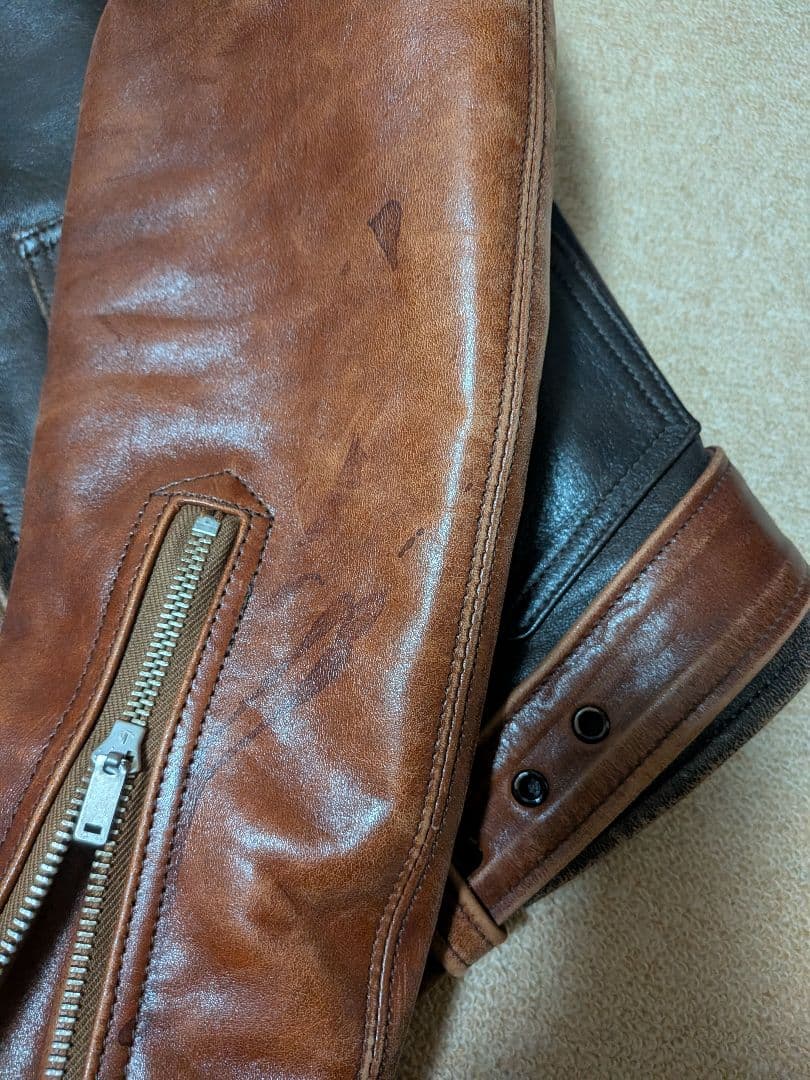 joe mccoy シングルライダース ホースハイド　サイズ　42