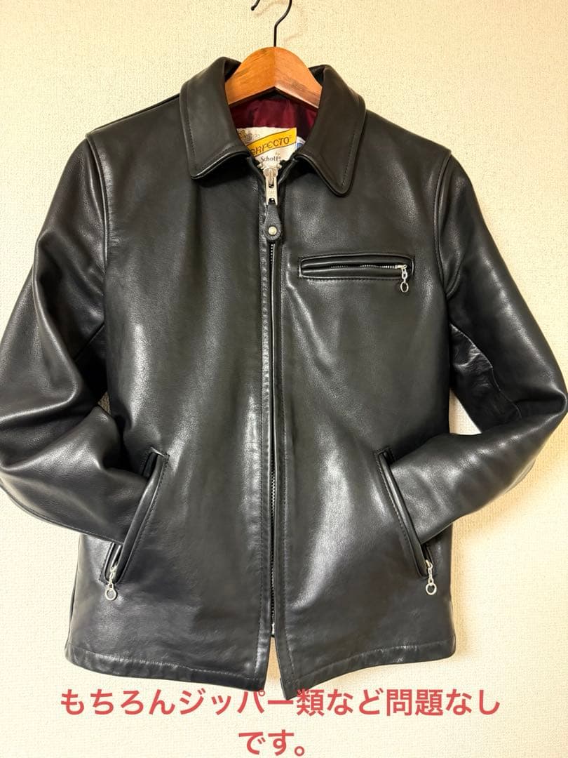 schott×united arrowsレザーシングルライダース 38