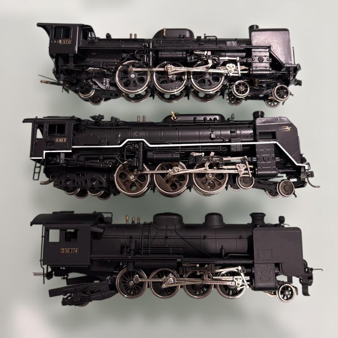 HOゲージ 蒸気機関車モデル ジャンク品　3台セット