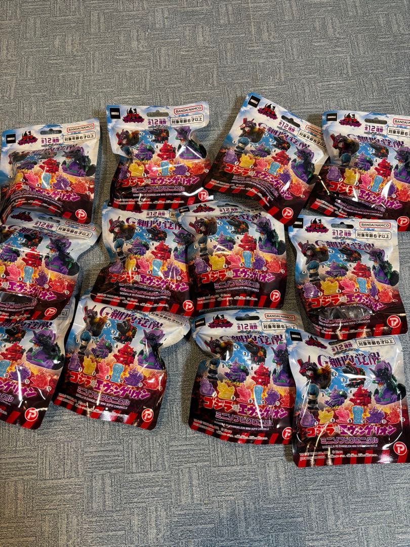 【フルコンプ】ゴジラ対エヴァンゲリオンミニソフビクロニクル　全12種