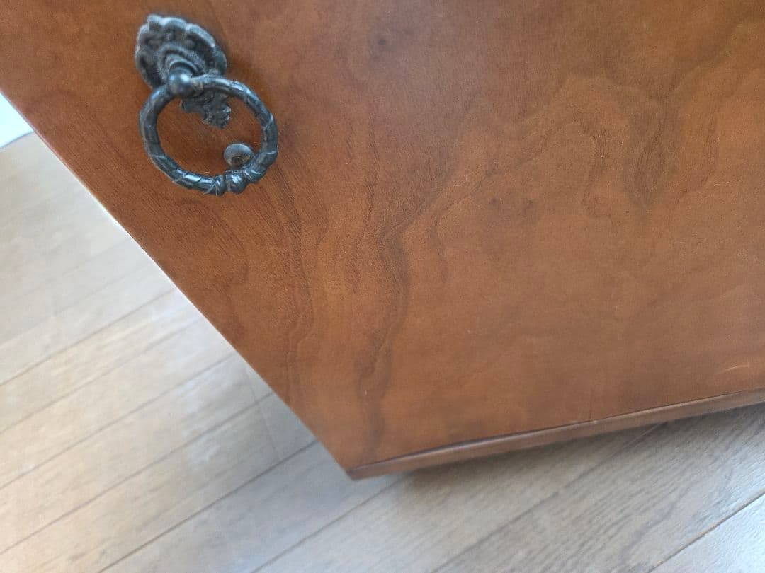 レコード収納キャビネット　レトロ 木製 収納 キャビネット 扉 整理箪笥