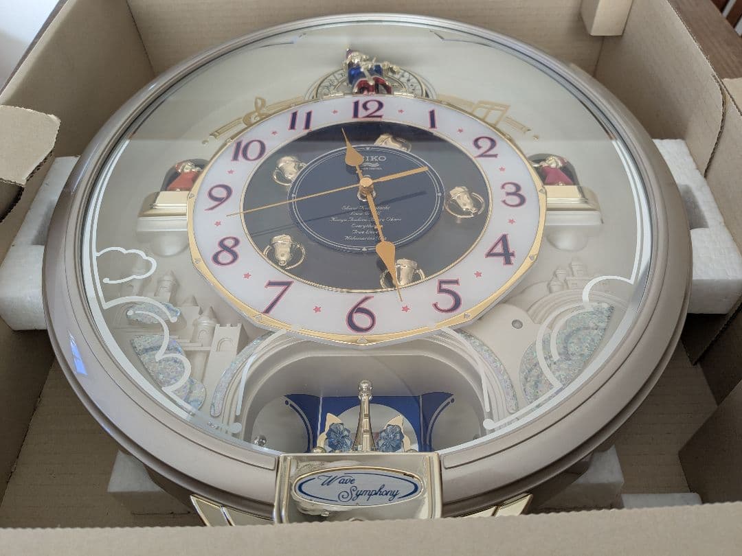 【未使用】SEIKO からくり時計 ウェーブシンフォニー 電波時計 RE555S