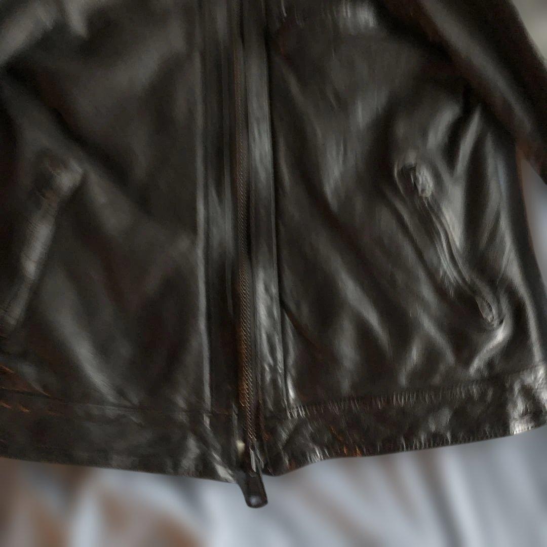 AMERICAN RAG CIEシープレザーヴィンテージ加工ライダース黒2サイズ