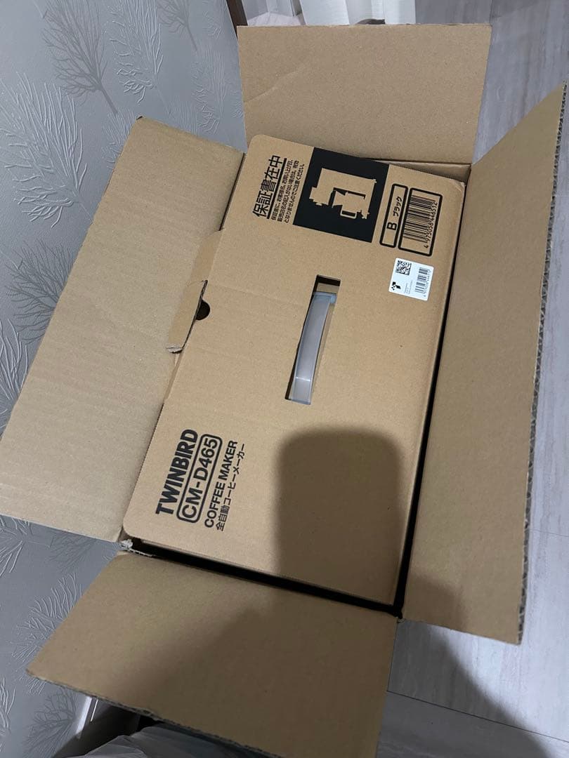 新品ツインバードブラックドリップコ-ヒ-メ-カ-約1.2L6杯までCM-D465