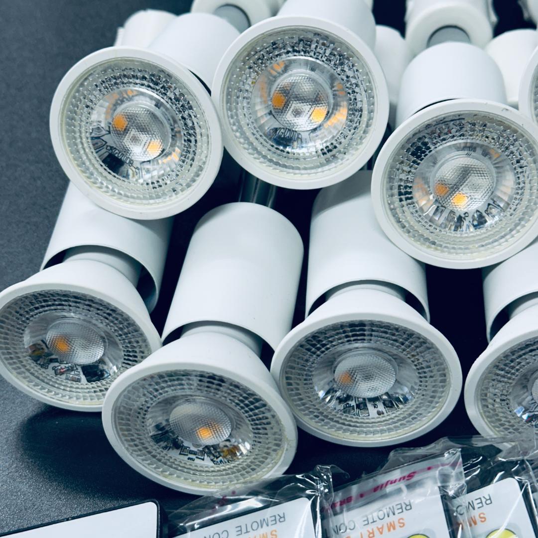 12個セット リモコン付き ダクトレール スポットライト 調光調色 40W