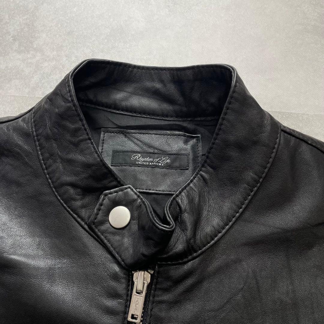 ユナイテッドアローズ Rhythm of Life レザーシングルライダース