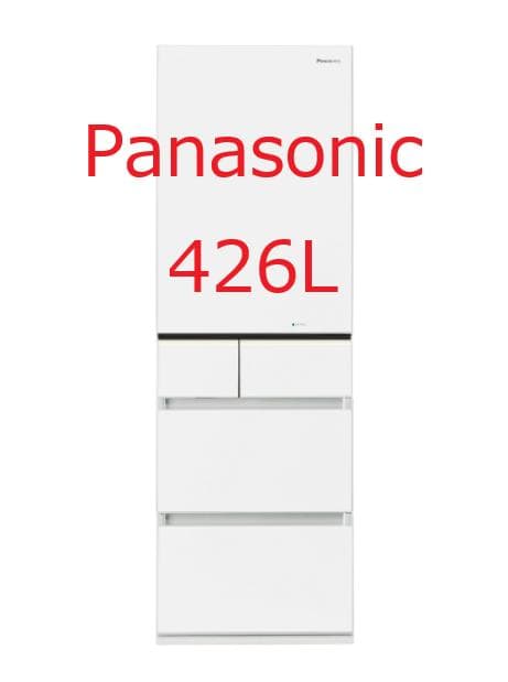 Panasonic 冷凍冷蔵庫 NR-E431GVL-W