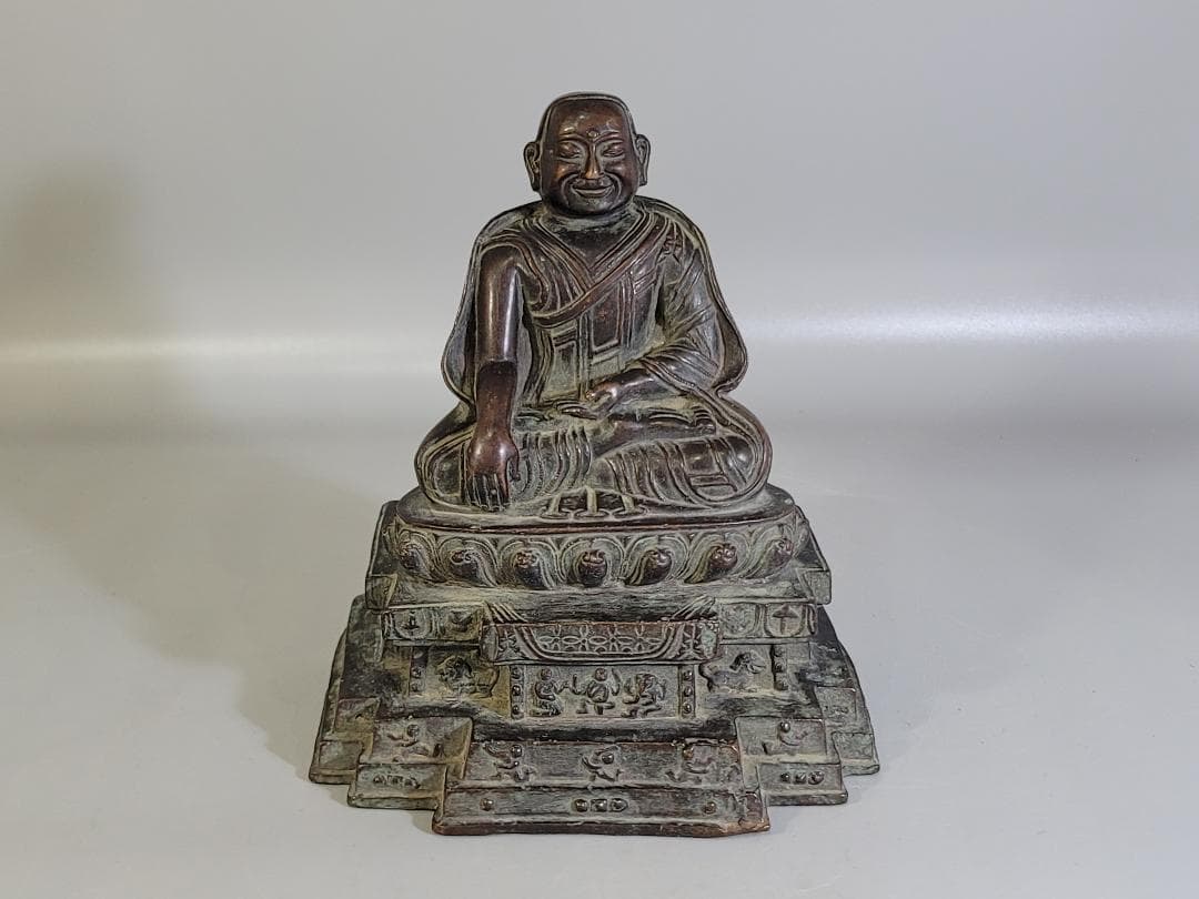 仏教美術 中国 銅 釈尊坐像