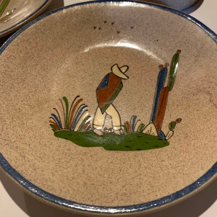 メキシコ　アンティーク　陶器　ティーカップ　レア　ヴィンテージ