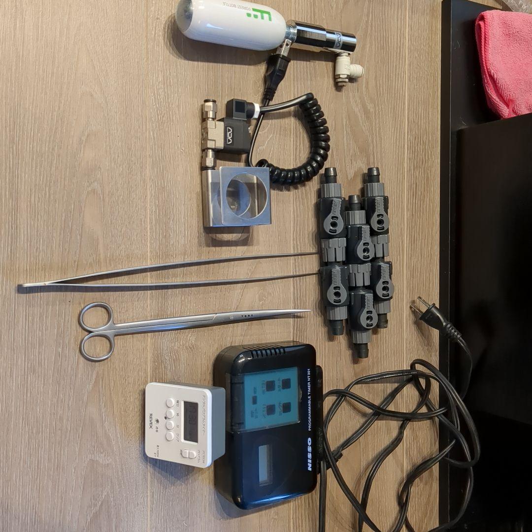 ADA60cm規格水槽　フィルター＆ライト＆co2　その他一式