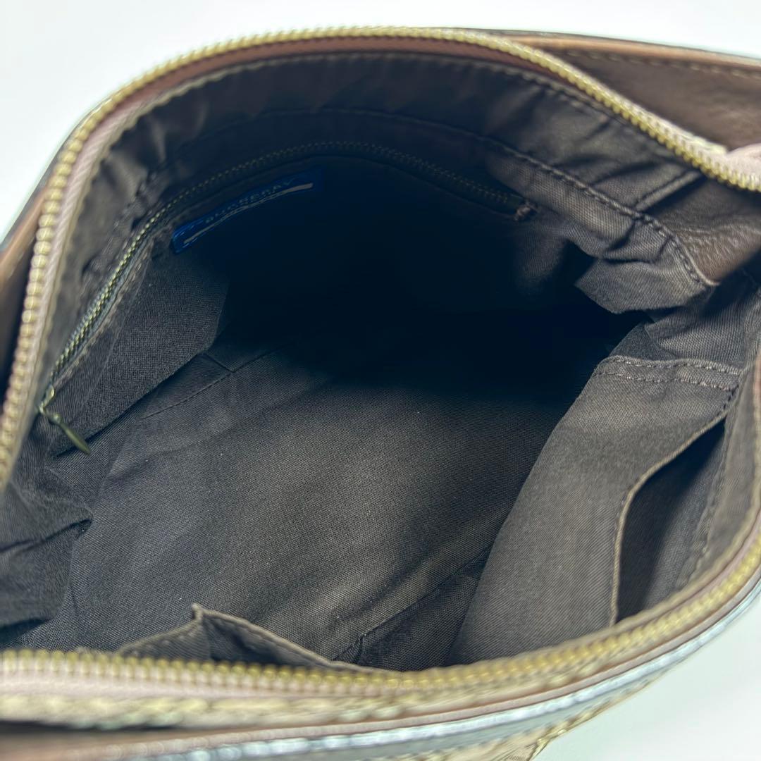 【美品】バーバリーブルーレーベル　ショルダーバッグ　2way ナイロン　ピンク