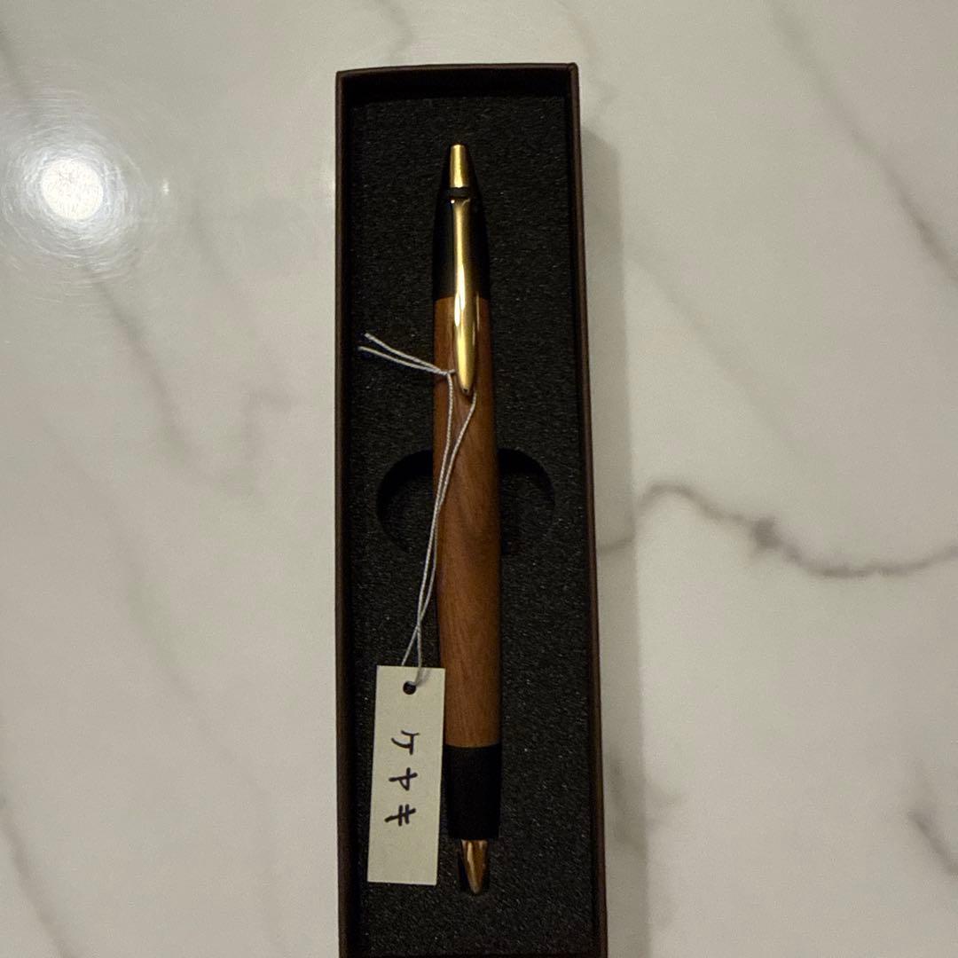 野原工芸激似　 ボナン 欅シャーペンボックス付き