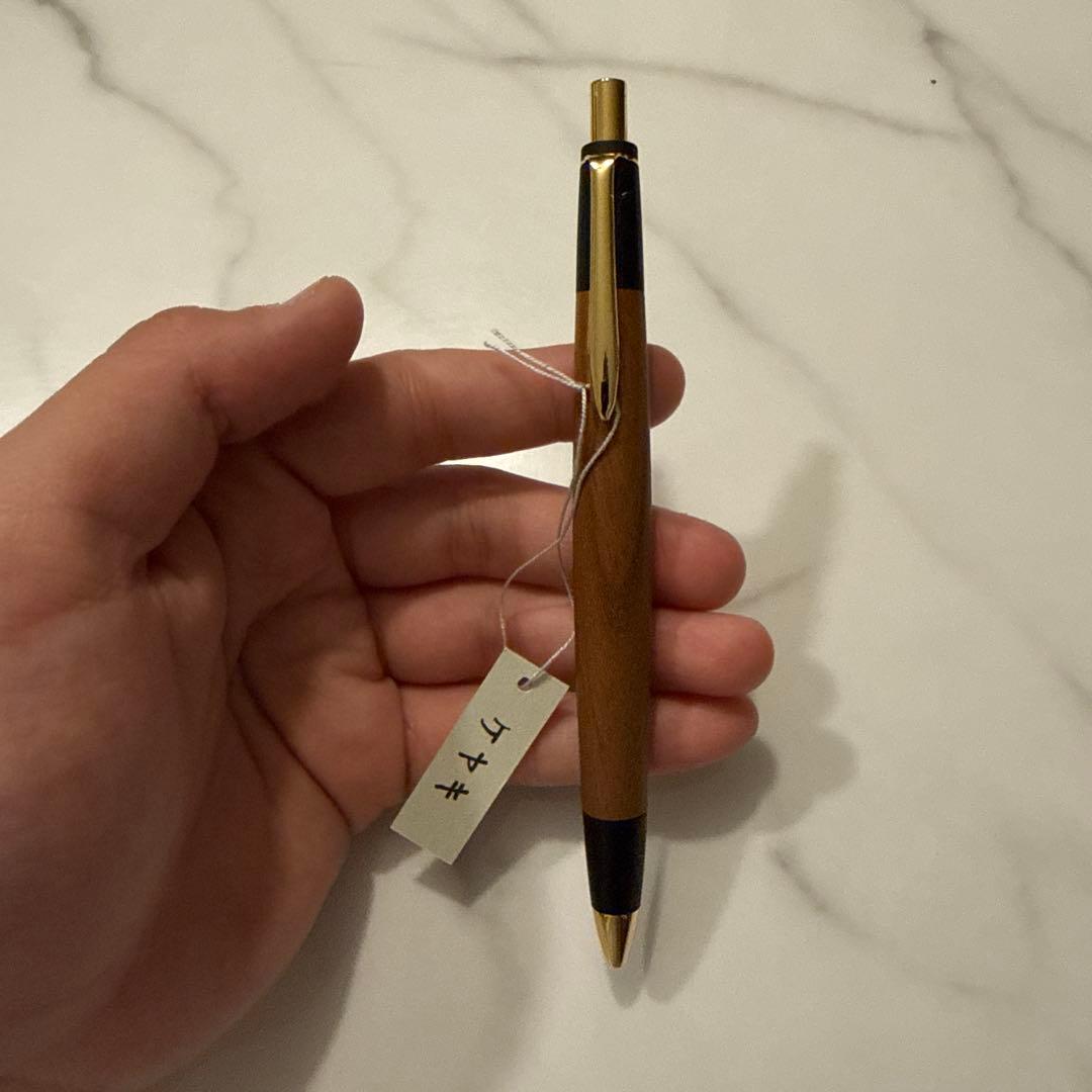 野原工芸激似　 ボナン 欅シャーペンボックス付き