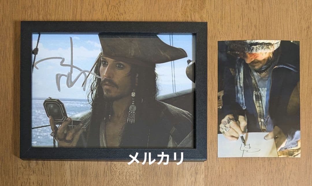 ジョニー・デップ　直筆サイン写真　東京コミコン　パイレーツ・オブ・カリビアン
