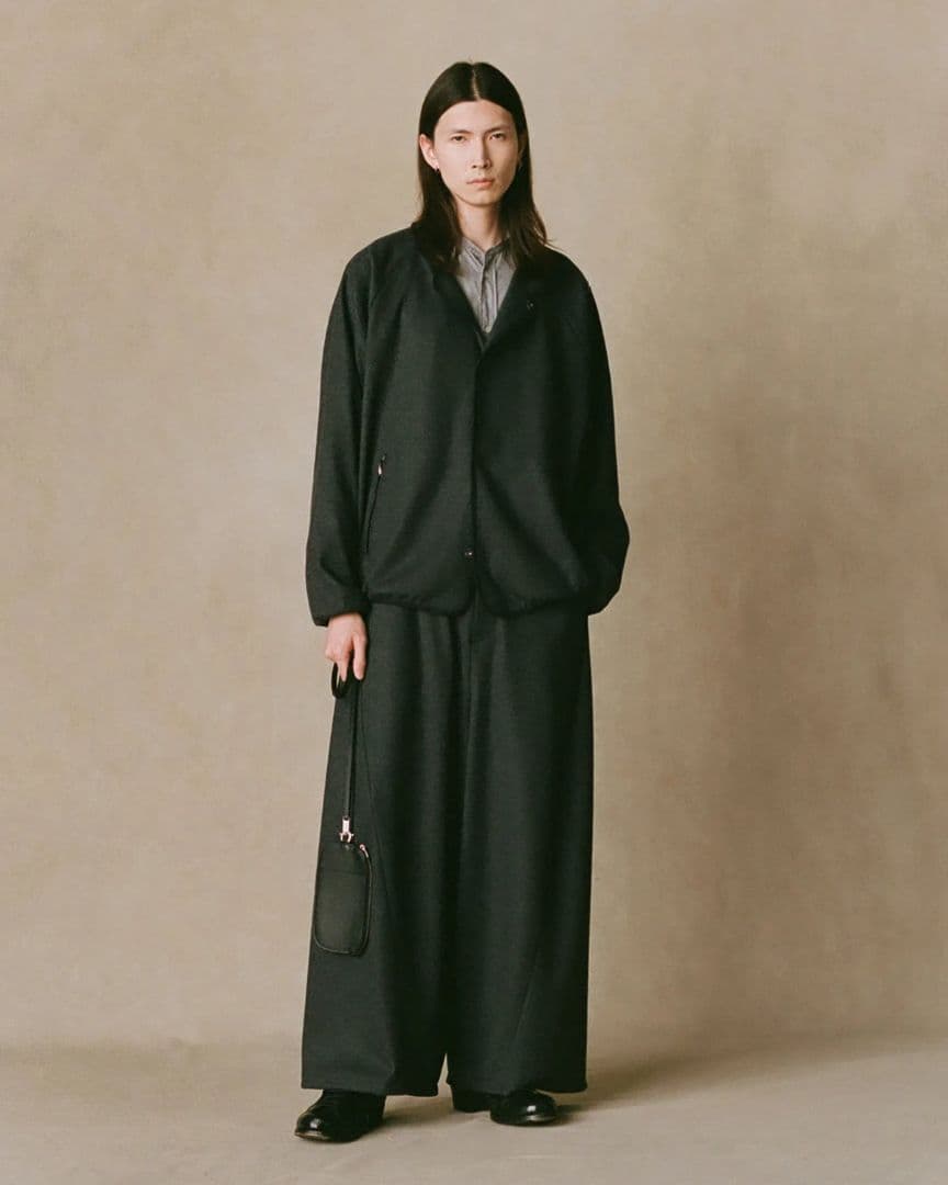 グ*ン様 NICENESS SADE 120s ウール ジャージー パイピングジ