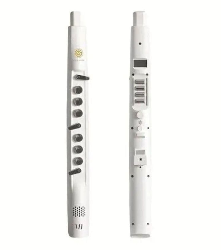 電子 デジタル サックス 吹奏 管楽器 エレフエ サクソフォン ウインドシンセ白