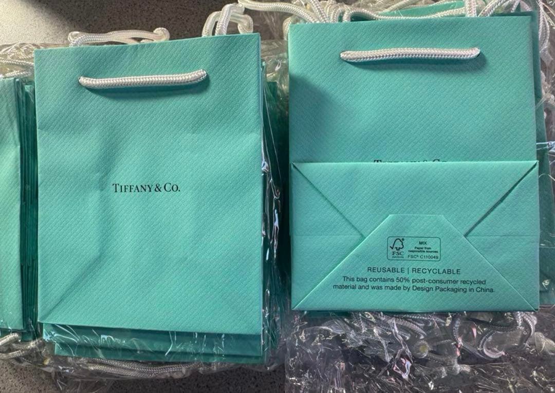 現行品Tiffanyティファニーミニショッパー紙袋100枚