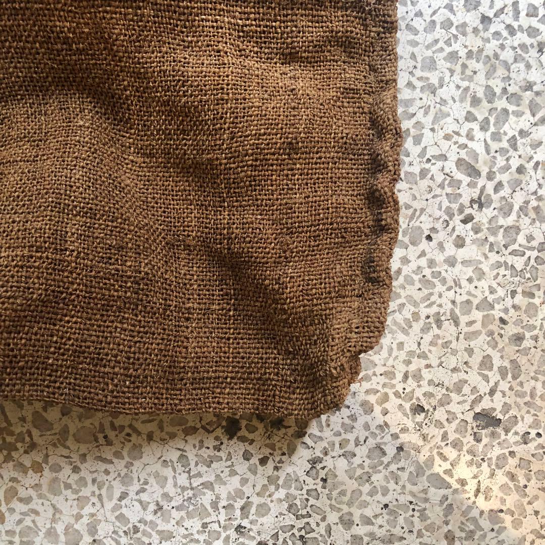 古シナ布　科布　襤褸 東北地方 大正時代 古袋 アンティーク　しな布