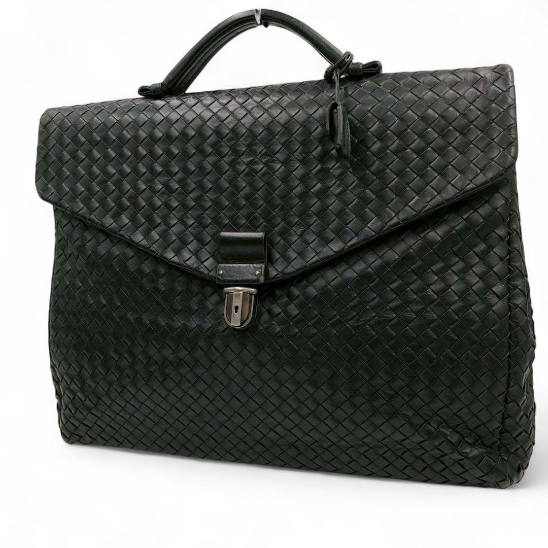 良品◎Bottega Veneta イントレチャート ビジネスバッグ