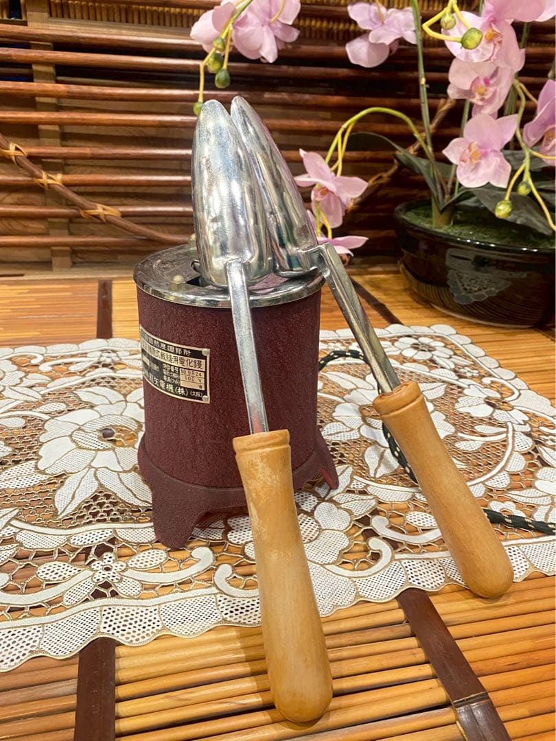 藤原式裁縫用電化鏝 双矢電気 裁縫コテ