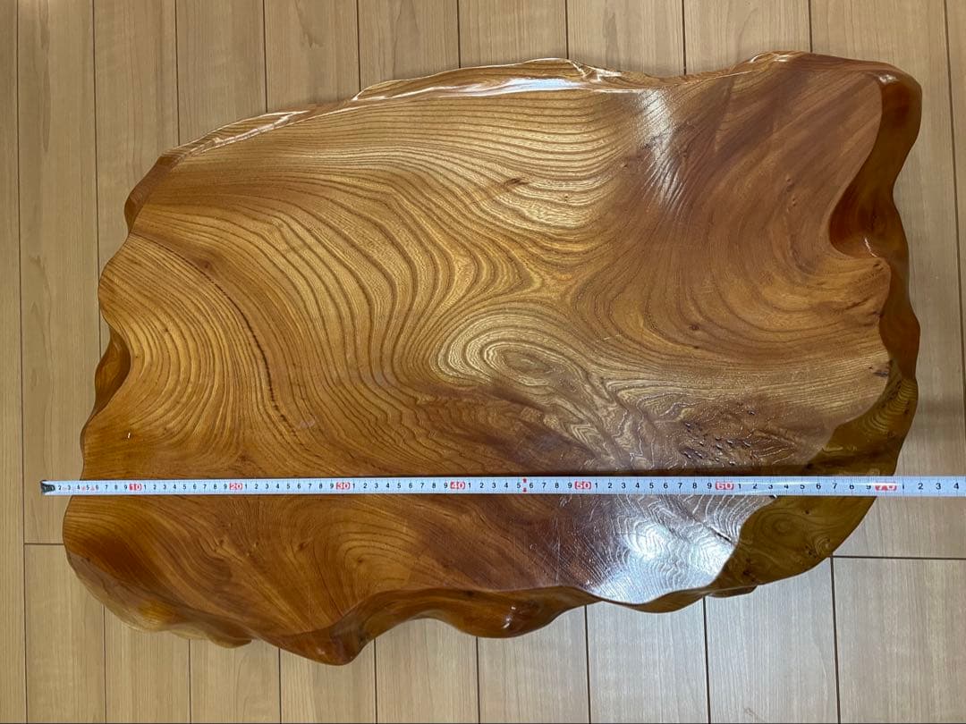 一枚板　特大73cm 板厚5cm 花台　飾り台　テーブル