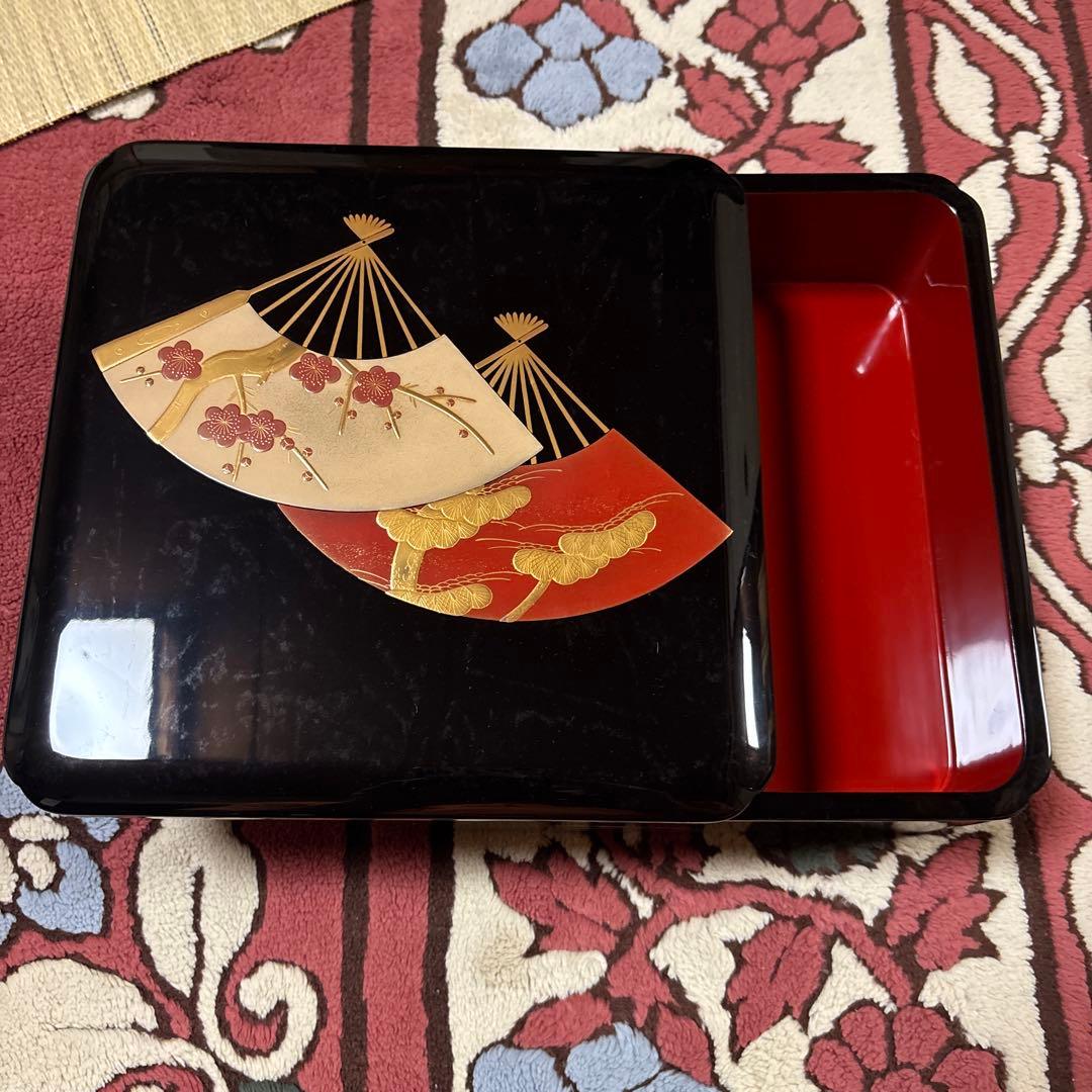 k*u様 輪島塗　三段重　参段重 未使用保管