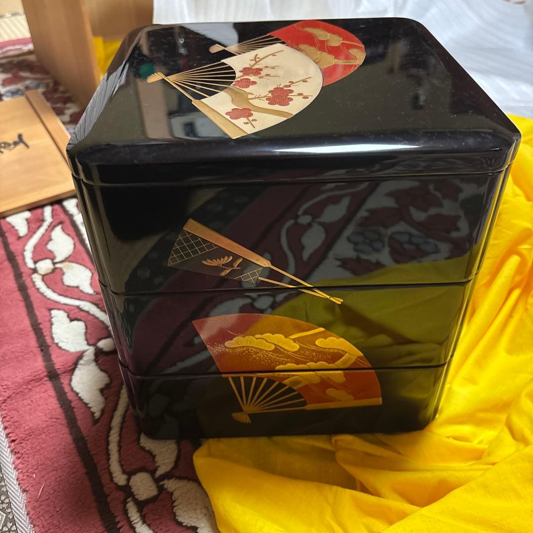 k*u様 輪島塗　三段重　参段重 未使用保管
