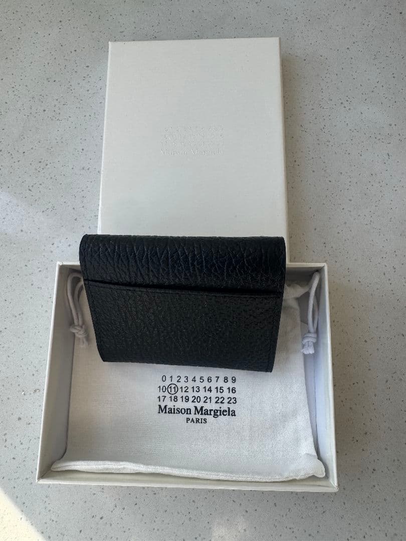 【美品】Maison Margiela 三つ折り財布 黒