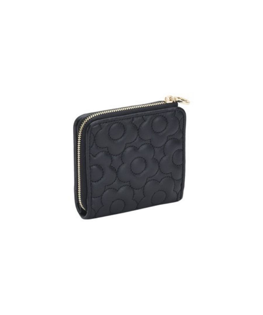 【未使用品】 MARY QUANTキルトフォームデイジー ウォレット ブラック