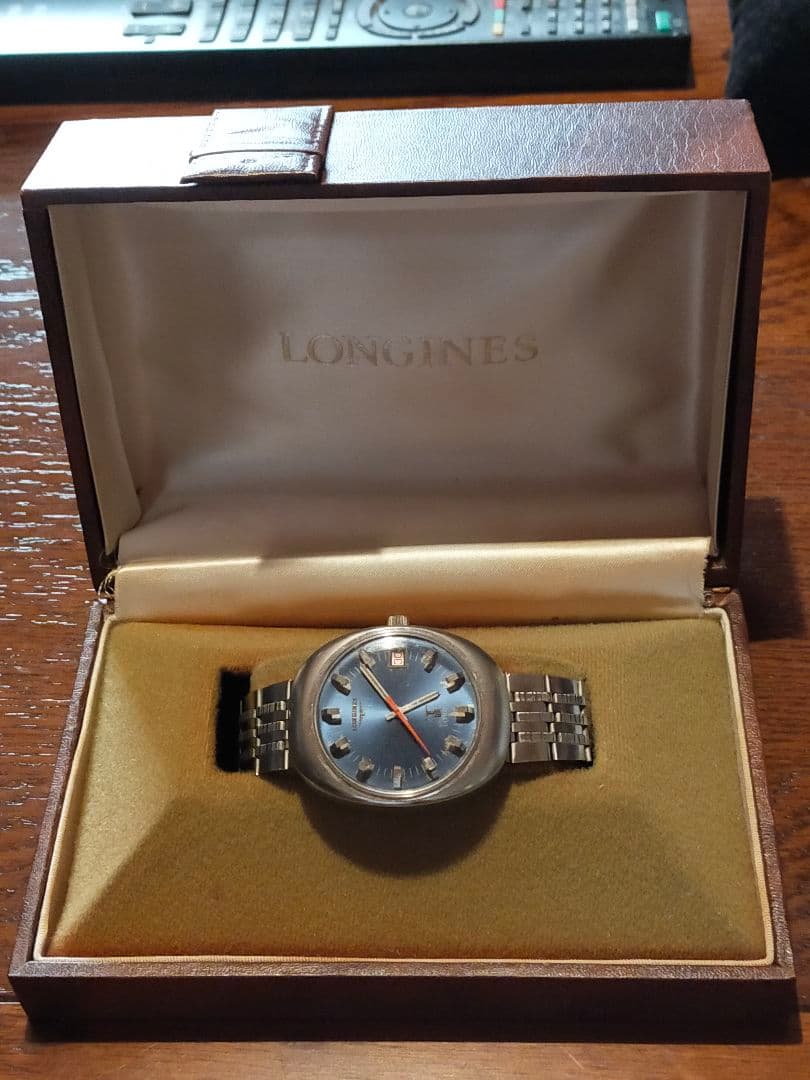 超希少レアカラー　ロンジンウルトロソニック音叉時計　稼働品