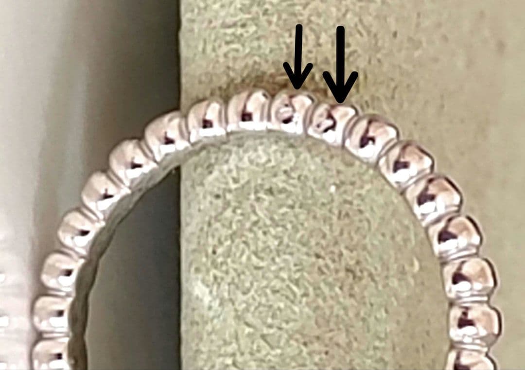 ヴァンクリーフ＆アーペル ペルレ18Kホワイトゴールドパールリング ピンキー41