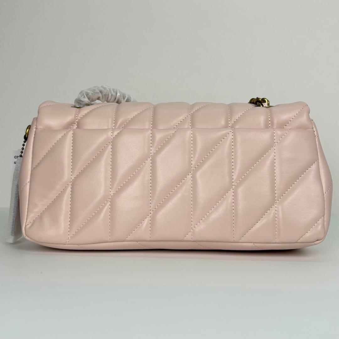 【COACH】 タグ有り タビー ショルダー バッグ 26 キルティング ピンク