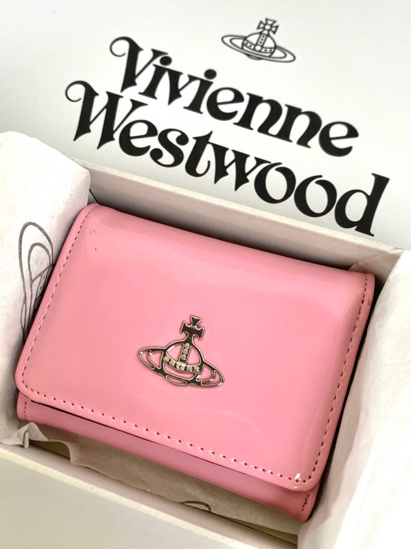 Vivienne Westwood ☀ヴィヴィアン 三つ折財布·ピンク