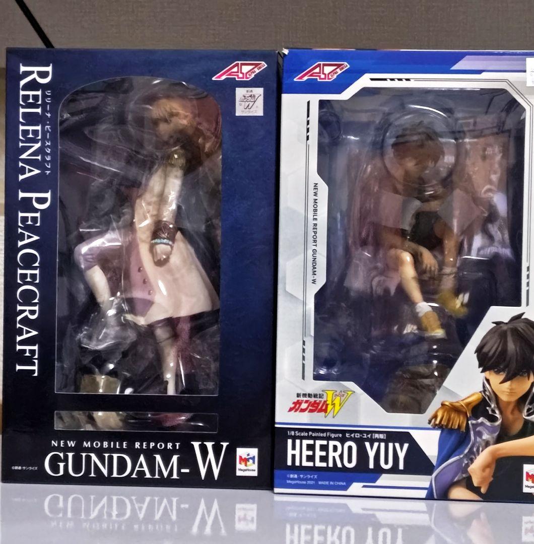 メガハウス　ガンダムW 　リリーナ　ヒイロ　フィギュア　アルファオメガ