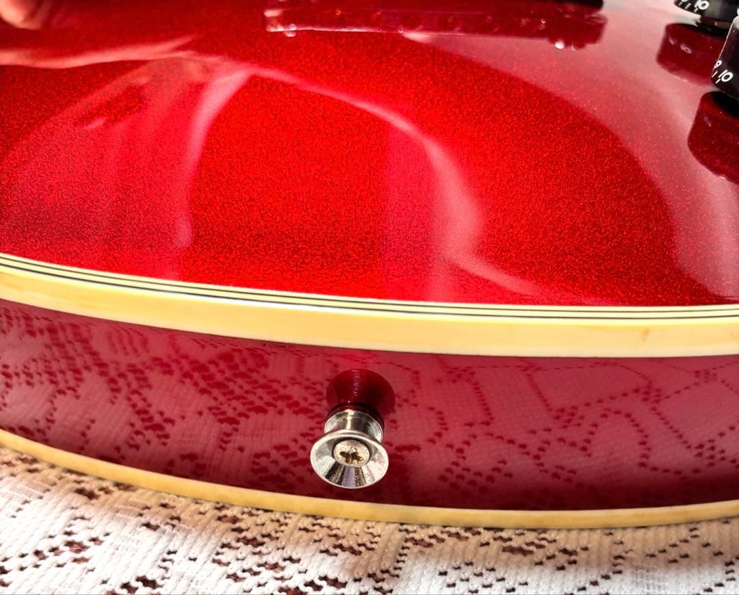 Prologue レスポールタイプ　エレキギター　レッド　ソフトケース付き