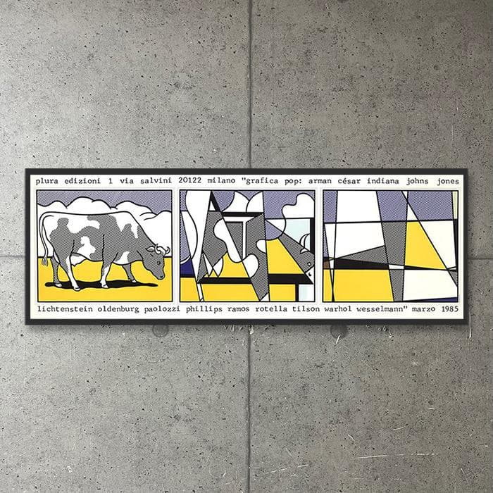 額装品/Cow Going/ロイ リキテンスタイン/アート/ポスター/インテリア