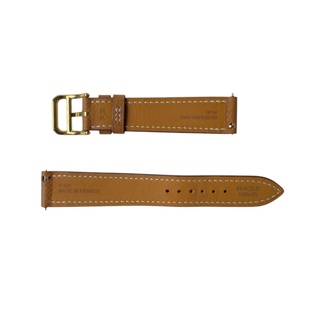 美品 エルメスHERMES Hウォッチベルト ゴールド U刻印 HH1.201.