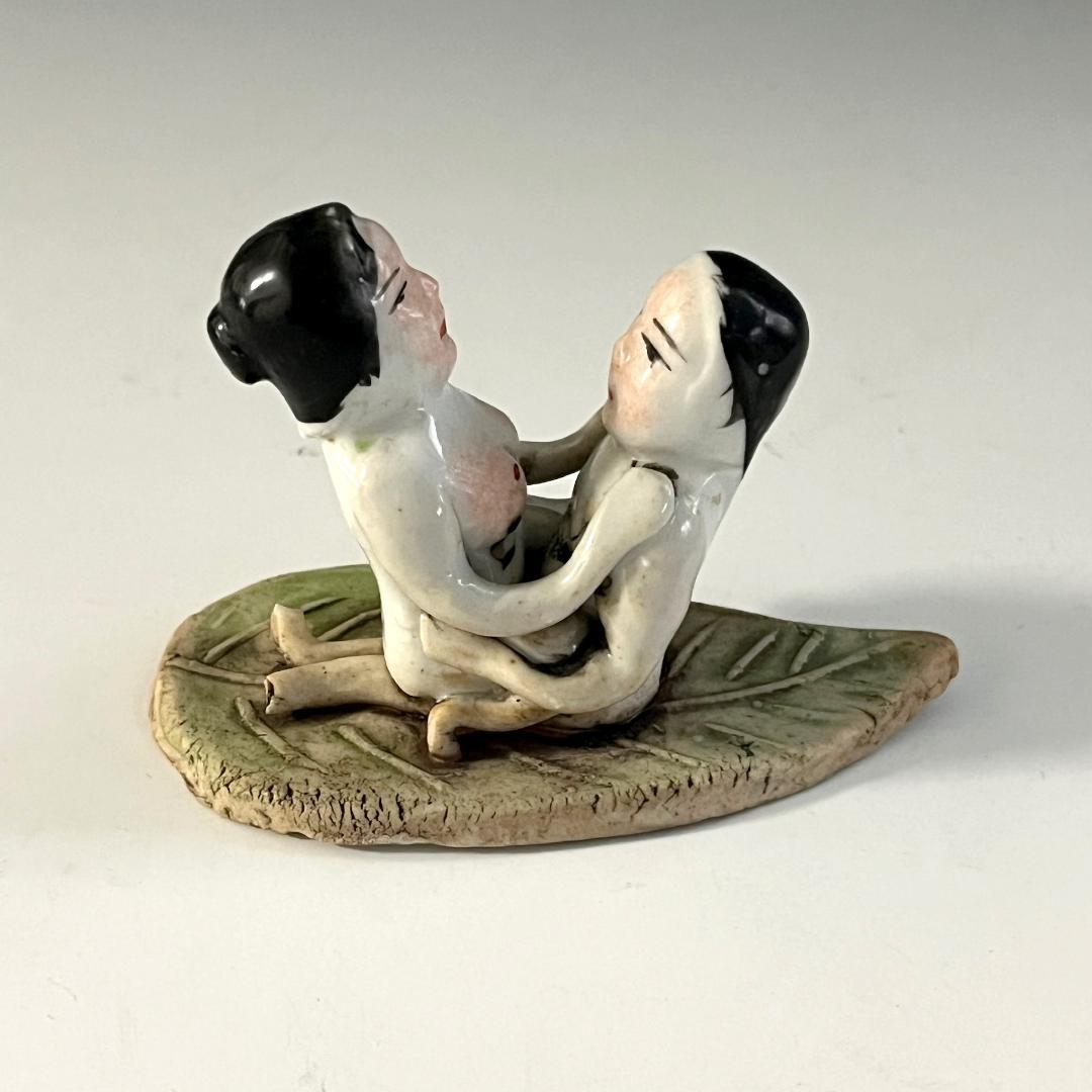 唐物 春画 色絵人物 春画人形 艶人形 中国美術 古玩 SN822a