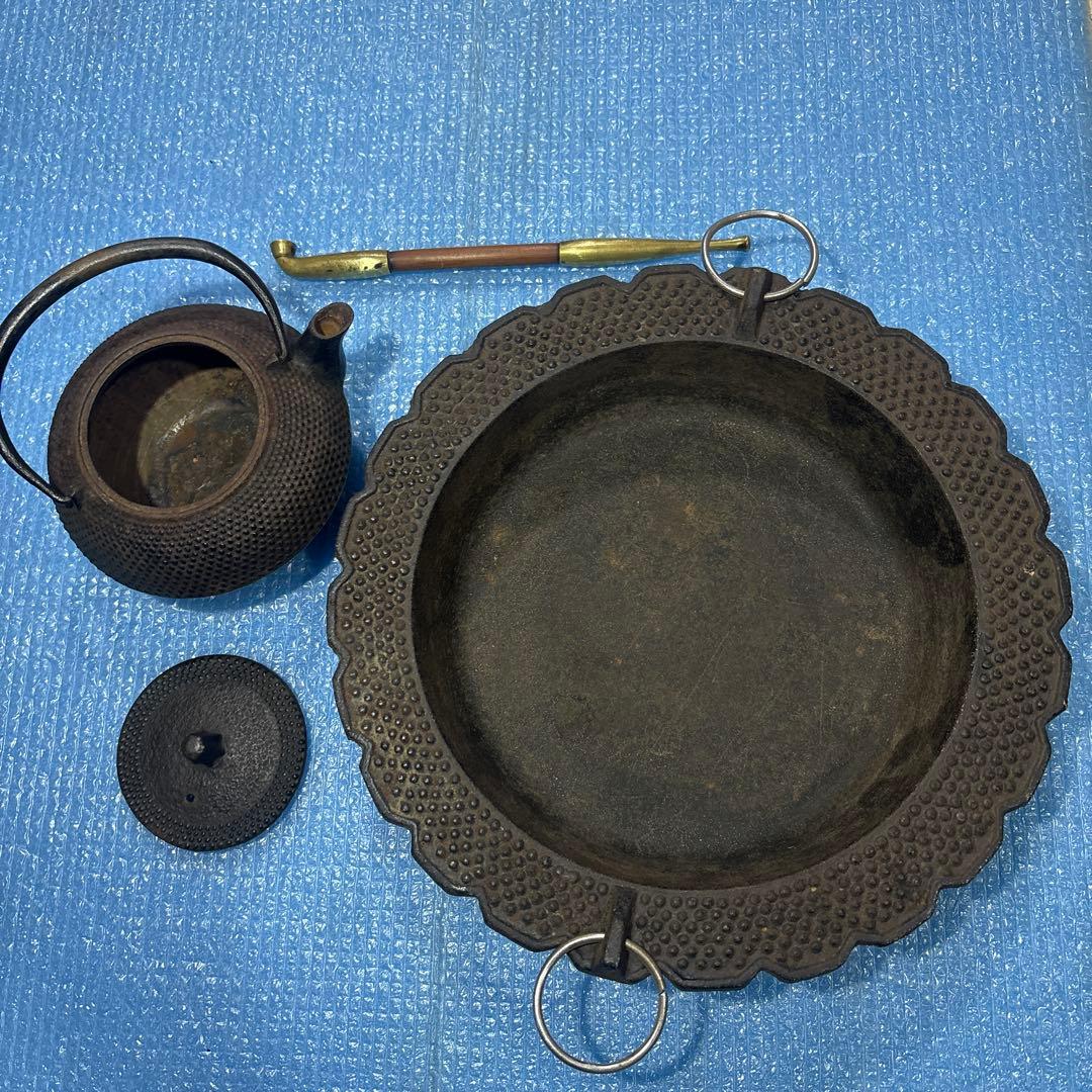 鉄製茶釜セット