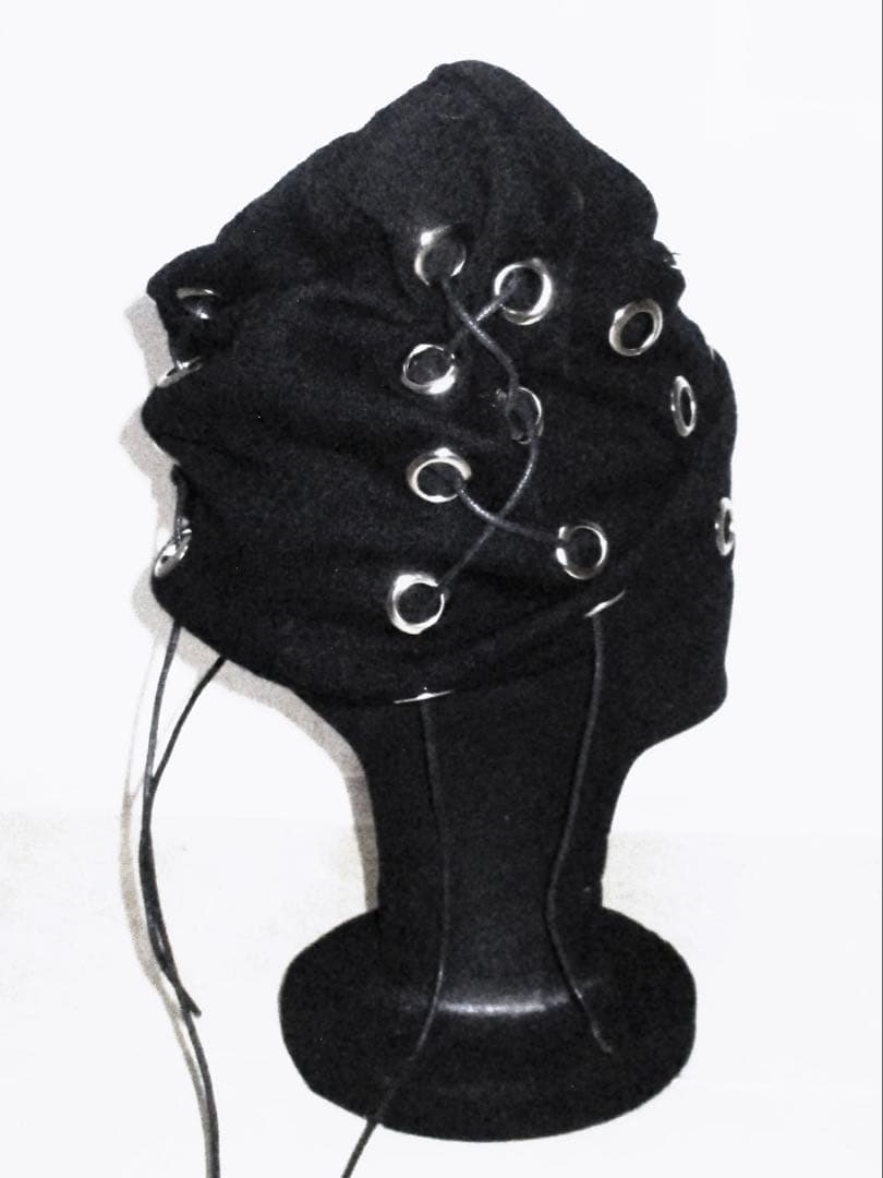 【モード】KUIN KISSA Block core銀抜き穴ビーニー 平成ギャル