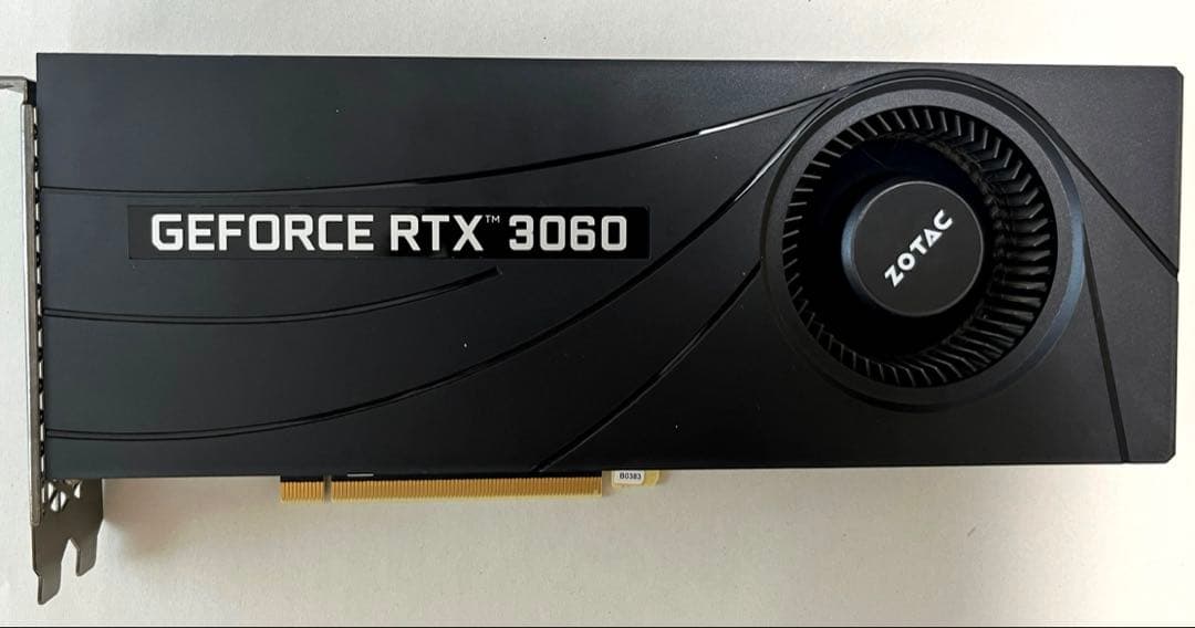 ZOTAC GeForce RTX 3060 12GB 中古 美品 動作品