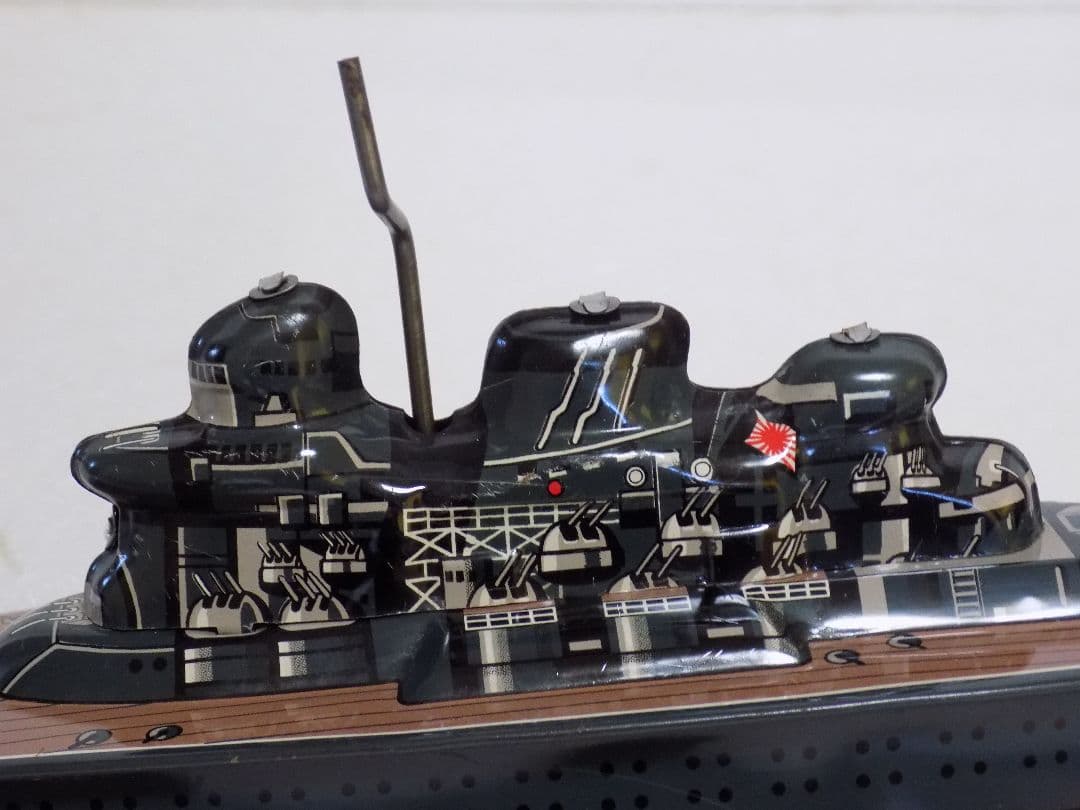 ✨️本日限定価格　希少ブリキ　米澤玩具　戦艦　武蔵　フリクション