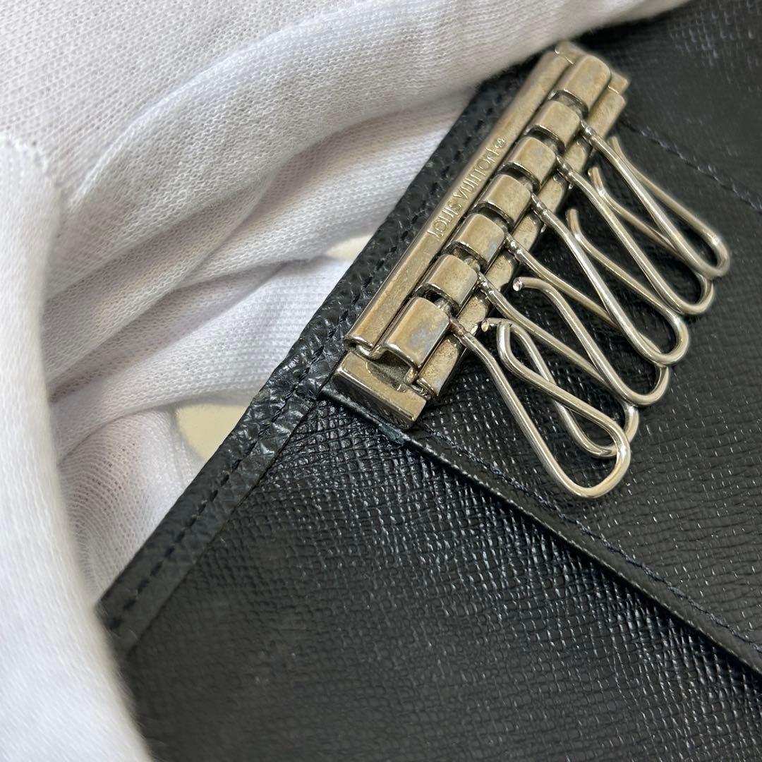 【良品】 ルイヴィトン　キーケース　6連　タイガ　黒　ミュルティクレ6