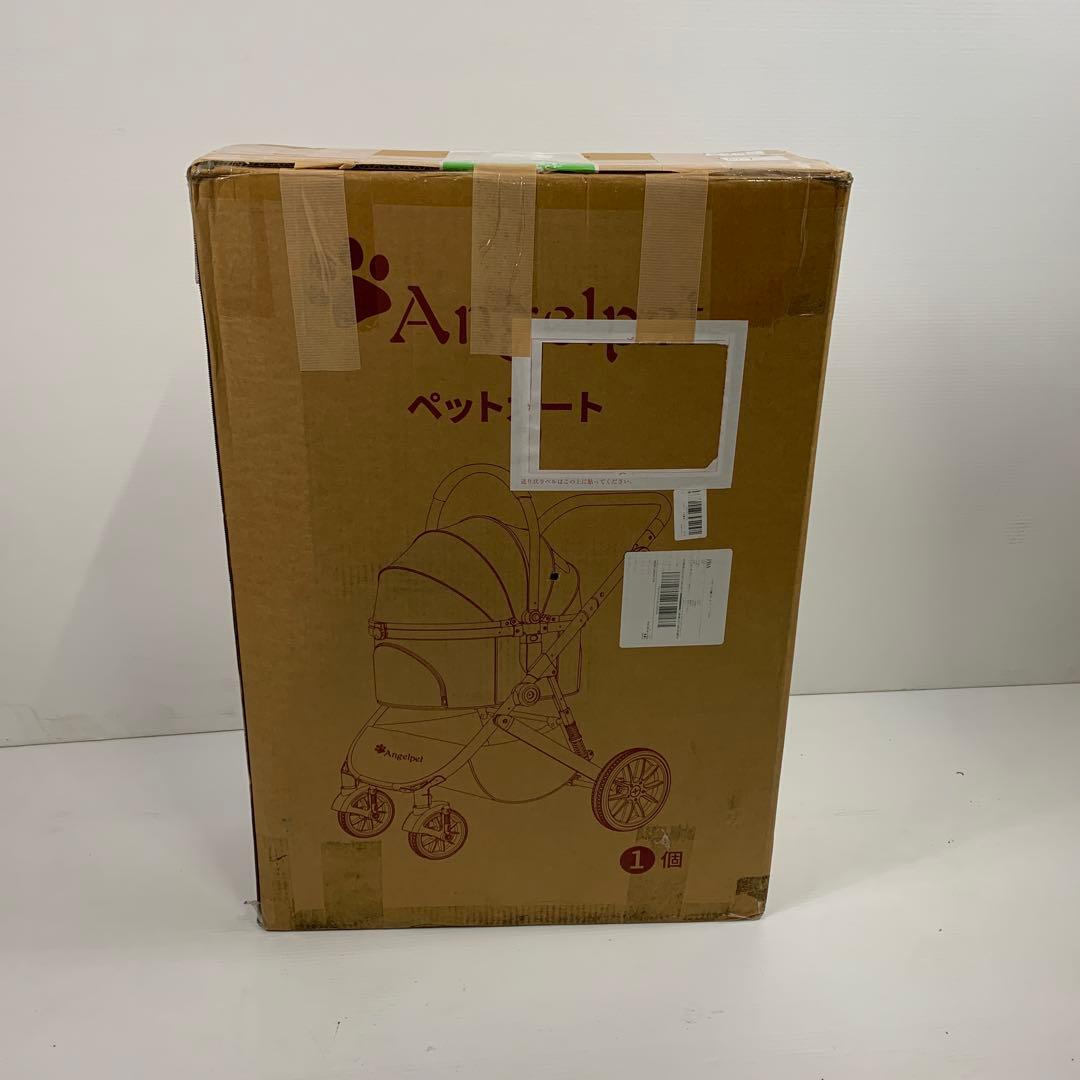 Angelpet ペットカート 分離型 犬用 バギー いぬ用 4輪　カーキ