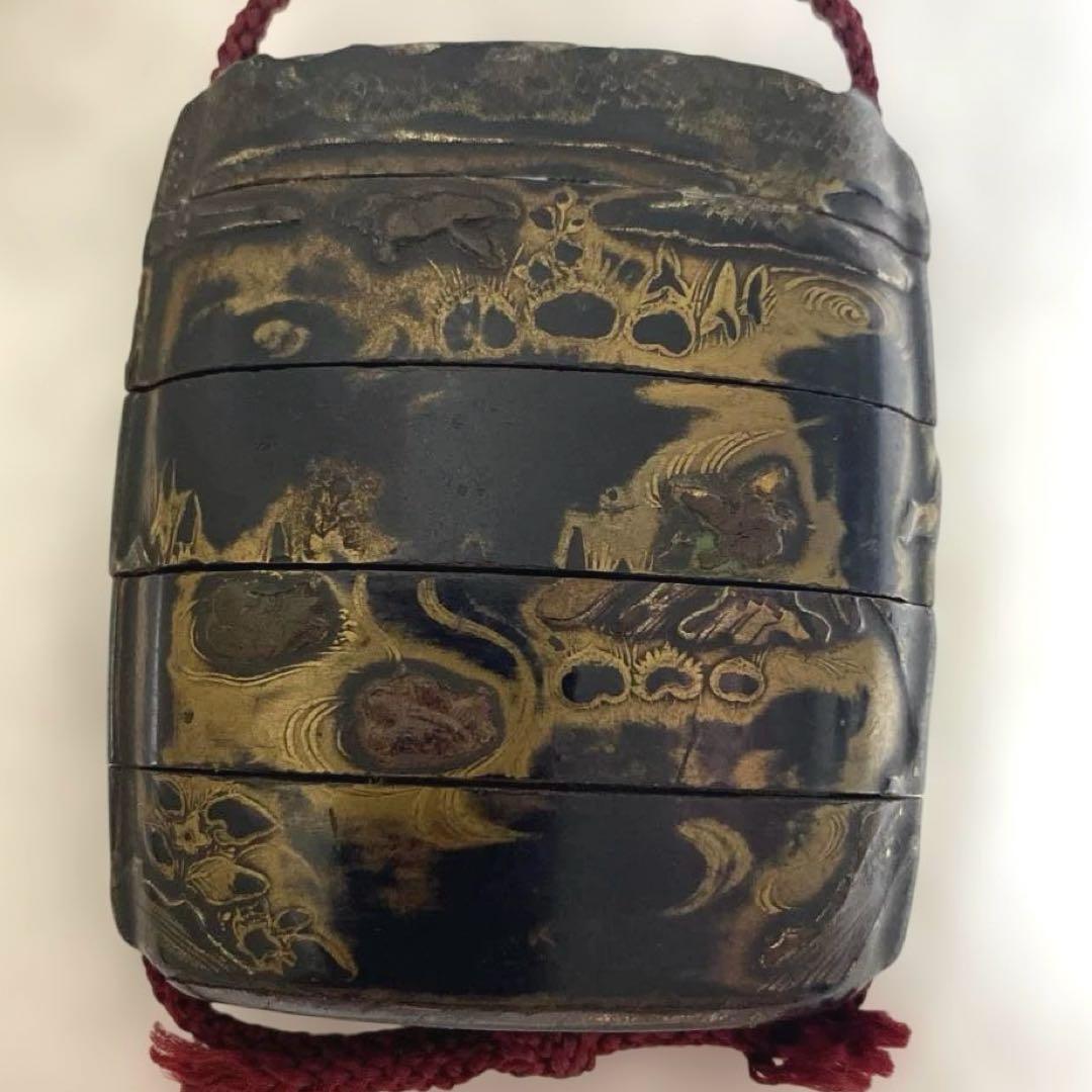 A-4 印籠　提物　金蒔絵　漆芸　漆器　古道具　アンティーク雑貨　美術品　工芸品