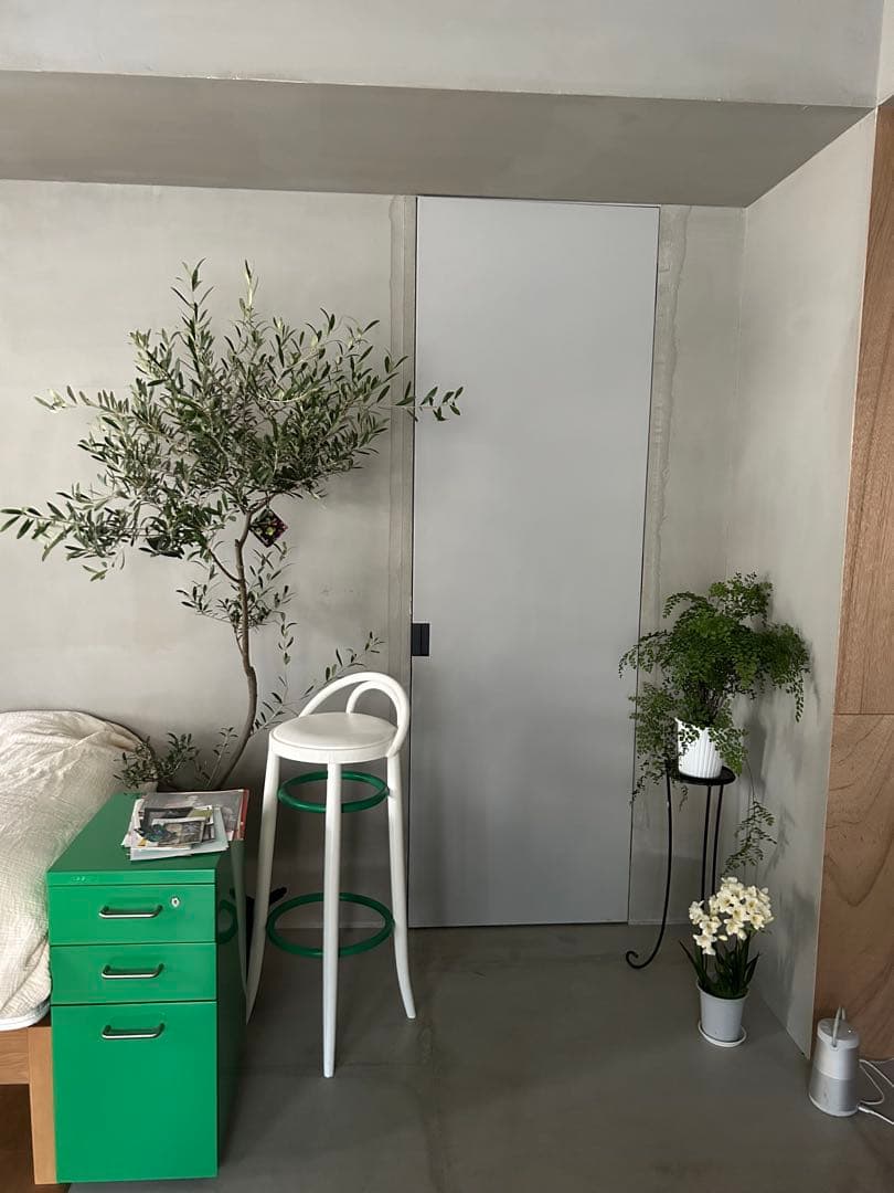 ●希少 秋田木工 ハイスツール 曲木デザイン レアカラー 1脚のみ